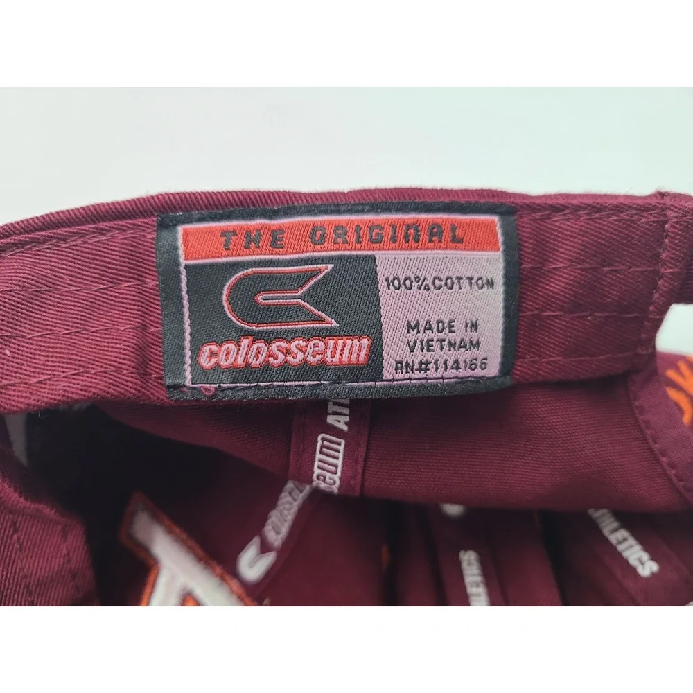 Youth Virginia Tech‎ Hokies Colosseum Strapback Adjustable Hat Cap NCAA Maroon